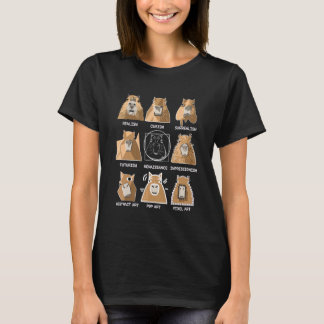 Roliga Capybaror Capybara Ansikte Gnagare Ok Jag K T Shirt