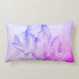 Roliga Cheery Amethyst Vibekristaller för *~* Lumbarkudde