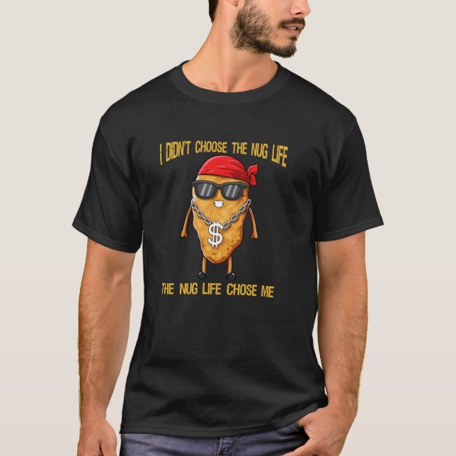 Roliga Chicken Nuggets Humor T Shirt (Framsida)