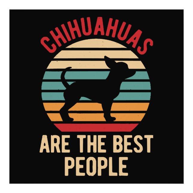 Roliga Chihuahua Hundar Present Fototryck (Framsidan)