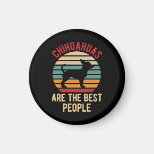 Roliga Chihuahua Hundar Present Magnet