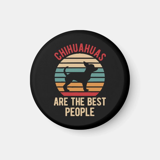 Roliga Chihuahua Hundar Present Magnet (Framsidan)