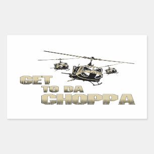 Roliga Choppa Rektangulärt Klistermärke