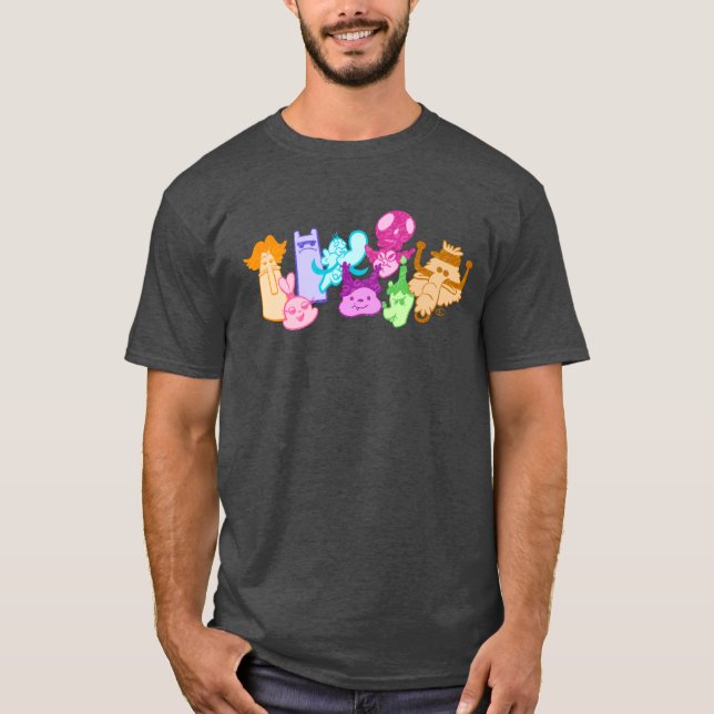 Roliga Chowder-figurer T Shirt (Framsida)