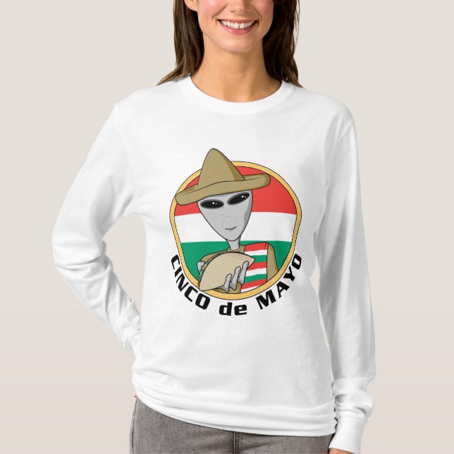 Roliga Cinco de Mayo Tee (Framsida)