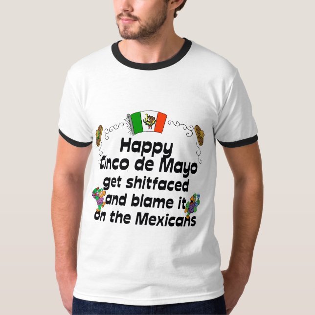 Roliga Cinco de Mayo Tee (Framsida)