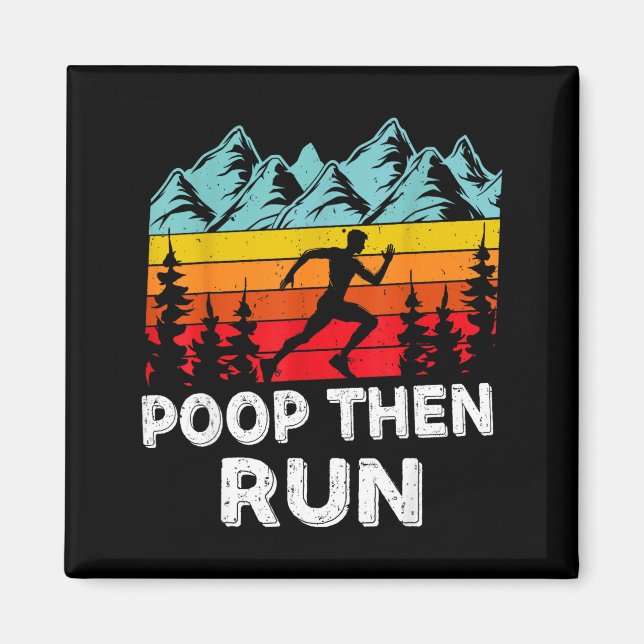 Roliga citat för maratonlöpare magnet (Framsidan)