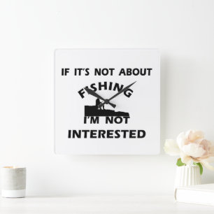 roliga citat om fiske fyrkantig klocka