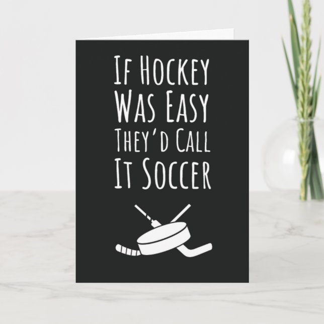 Roliga Citat om Hockeykort som säger Sportlag Kort (Framsida)