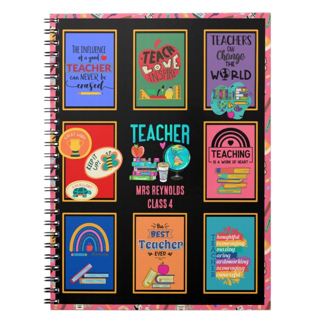 Roliga Citat om Lärarpresenter och Pensionering Anteckningsbok (Framsidan)