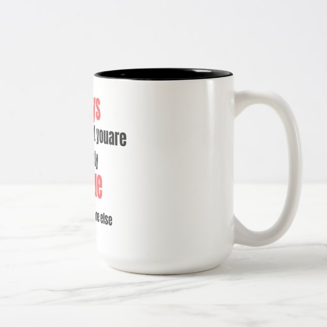 roliga citat  Två-Tonad mugg (Höger)