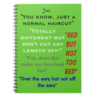 Roliga citationstecken för anteckningsbok med spiral