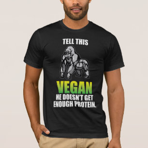 Roliga citationstecken för gorillalivsstilVegan T Shirt