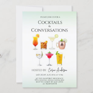 Roliga Cocktail- och Konversationsfester Inbjudningar