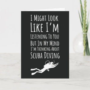 Roliga Coola Scuba Dykarkort Dykning Snorkling Kort