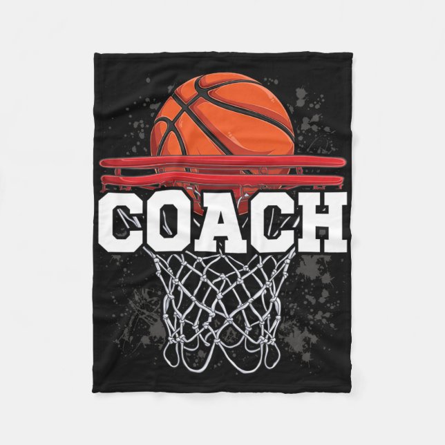 Roliga Coola Sketll Coaching Designs Sketll Tränar Fleecefilt (Framsidan)
