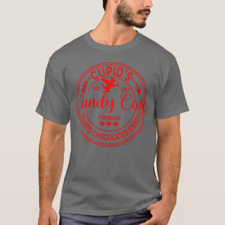 Roliga Cupids CandyCafe HeartsChocolatesKyssar gra T Shirt