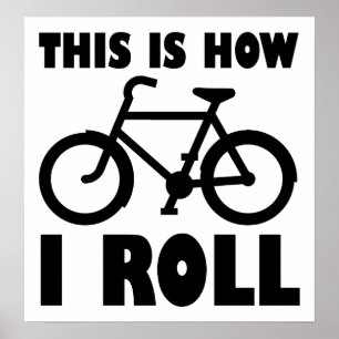 Roliga cykel posters