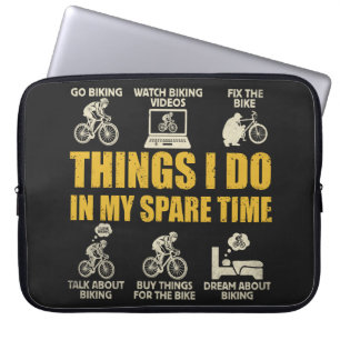 Roliga Cykelaktiviteter Jag Gör På Min Fritid Cykl Laptop Fodral