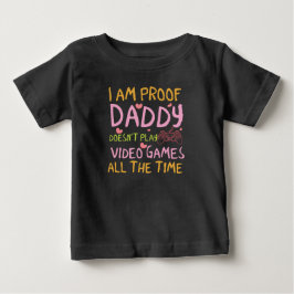 Roliga Daddy bevis videospel tjejer T Shirt