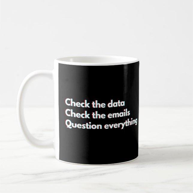 Roliga Dataingenjörer Och Dataforskare Data Kaffemugg (Vänster)
