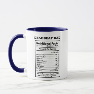Roliga Deadbeat Pappa Sarkastisk Citat Mugg