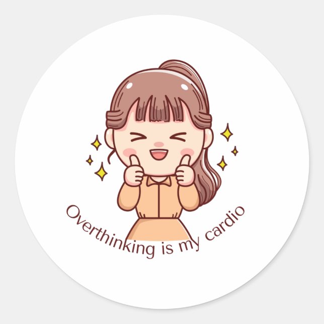 Roliga dekaler runt klistermärke (Framsida)