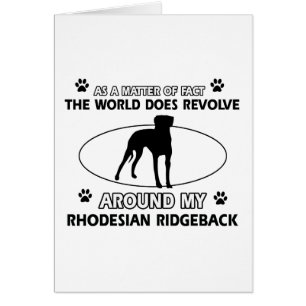 roliga designer för RHODESIAN RIDGEBACK Hälsningskort
