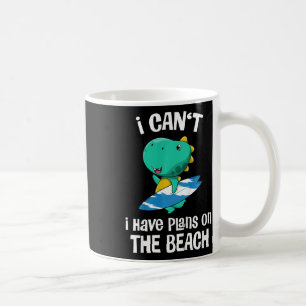 Roliga dinosaurie-strand-semester för barn Söt din Kaffemugg