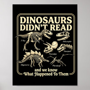 Roliga dinosaurier läste inte bokmasken barn somma poster