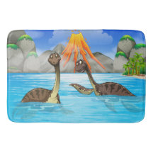 Roliga Dinosaursbadmattor