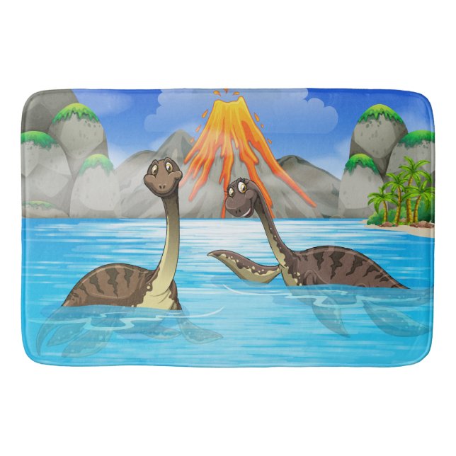 Roliga Dinosaursbadmattor Badrumsmatta (Framsidan)