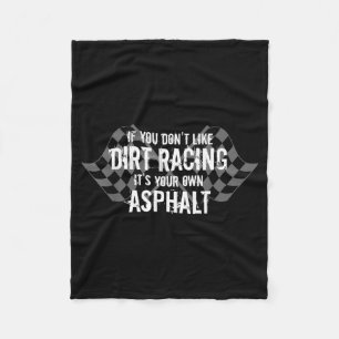 Roliga Dirt Track Racing-citat Om Du Inte Gillar D Fleecefilt