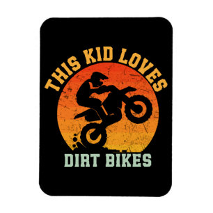 Roliga Dirtbike för barn Magnet