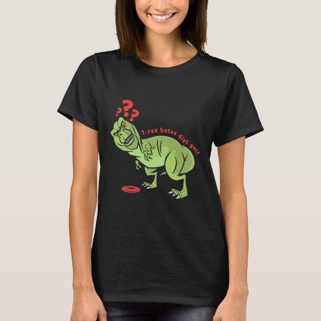 Roliga Disc Golf T Rex Barn  Shirt (Framsida)
