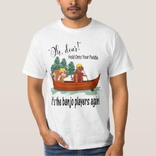 Roliga djur i en kanot, Banjospelaremanar T Shirt