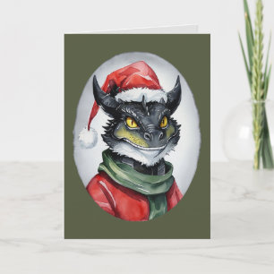 Roliga djur julfavoriter - Dragon 1 Kort