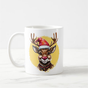 Roliga djur julfavoriter - Renar 1 Kaffemugg