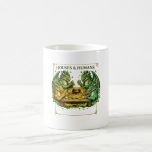Roliga DnD-hus och människor för spelande Dungeon- Kaffemugg