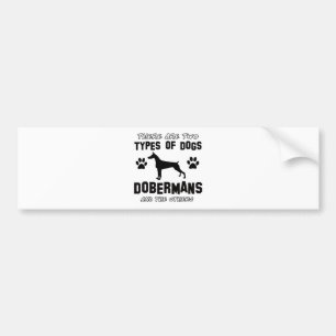 Roliga dobermandesigner bildekal