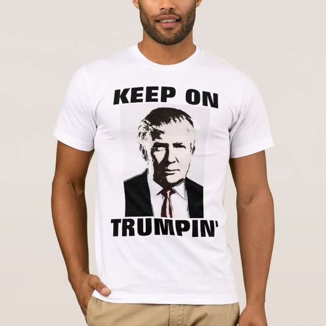 Roliga DONALD TRUMP 2016 T-tröja, BEHÅLLA PÅ T-shirt (Framsida)