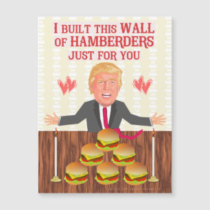 Roliga Donald Trump Hamberders väggvalentin dag