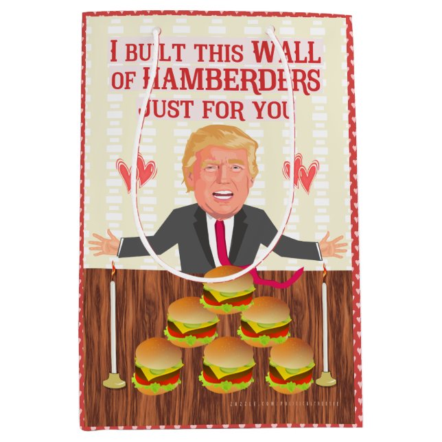 Roliga Donald Trump Hamberders väggvalentin dag (Framsidan)