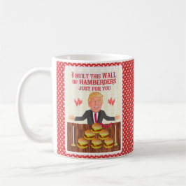 Roliga Donald Trump Hamberders väggvalentin dag Kaffemugg