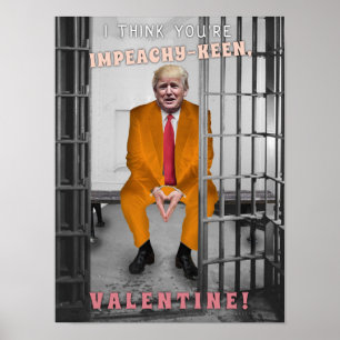 Roliga Donald Trump Impeachmentvalentin dag Poster