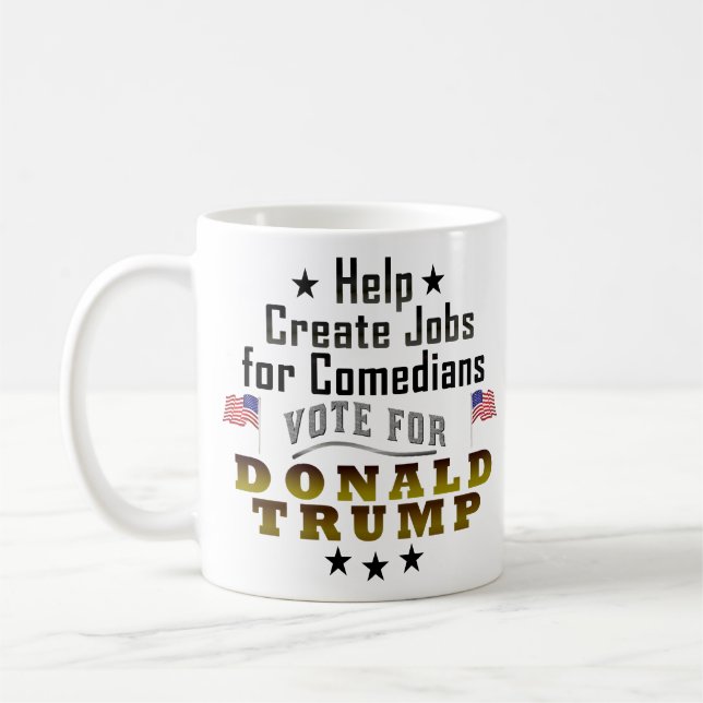 Roliga Donald Trump jobb för komiker Kaffemugg (Vänster)