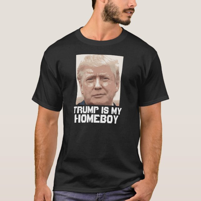 Roliga Donald Trump T-tröja, HOMEBOY Tee Shirt (Framsida)