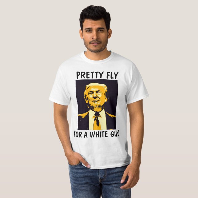 Roliga Donald Trump T-tröja. Sötfluga Tee Shirt (Hel framsida)