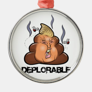 Roliga Donald Trump - Trumpy-Bajs bajsEmoji symbol Julgransprydnad Metall