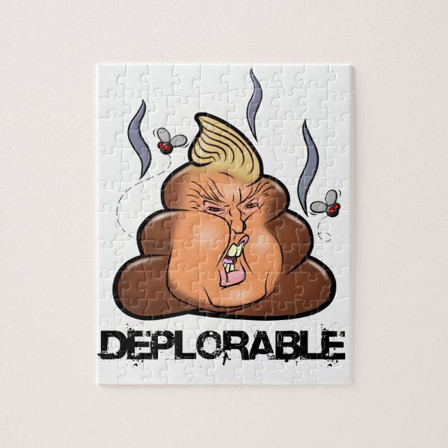 Roliga Donald Trump - Trumpy-Bajs bajsEmoji symbol Pussel (Vertikal)